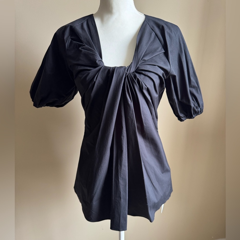 Rosetta Getty Twist Front Top in Black $620 Retail NWT